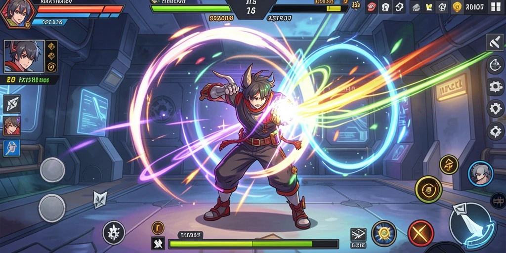 Cuplikan mode multiplayer yang menantang pemain lain.